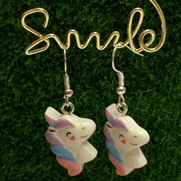 Unicorn Earring, Unicorn Jewelry, Gift Idea, Silly Earring, Cute Earring… - Picture 5 of 7